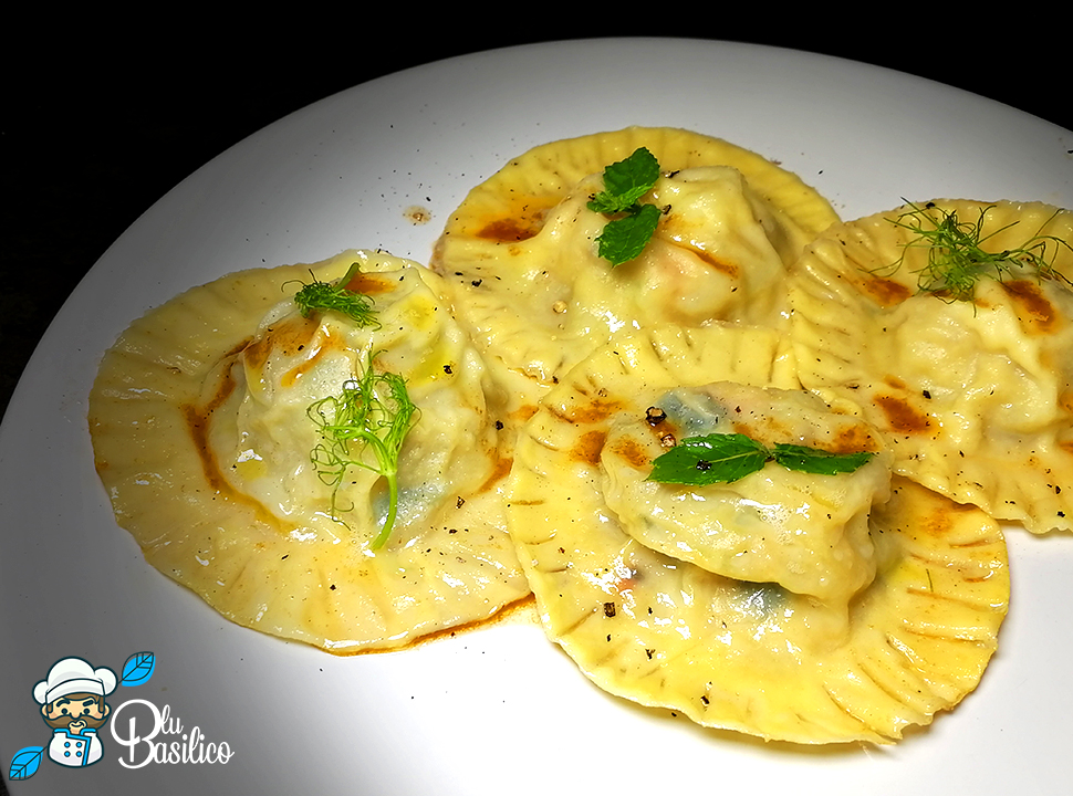 41 – Ravioli patate gamberoni e erbe aromatiche