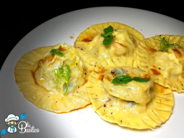41 – Ravioli patate gamberoni e erbe aromatiche 10