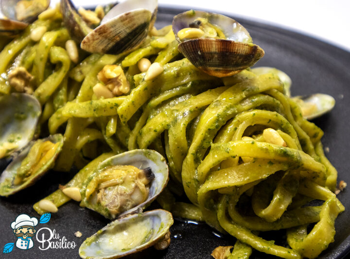 64 - Fettuccine con vongole e pesto 2