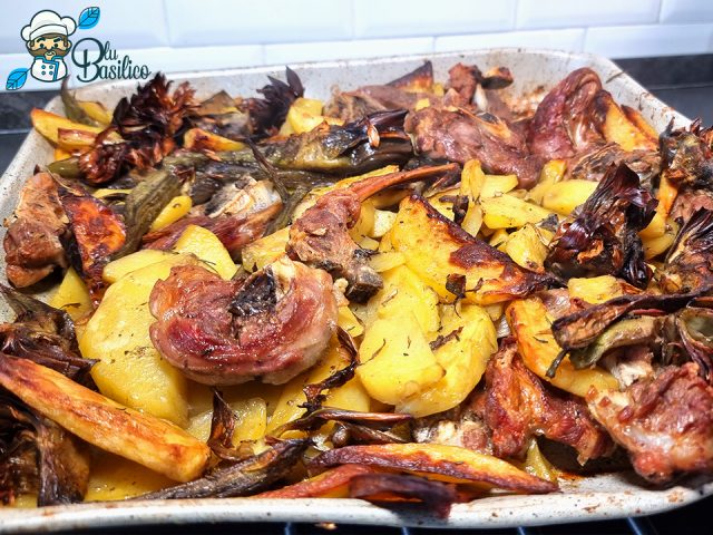 165 – Agnello al forno con patate e carciofi 5