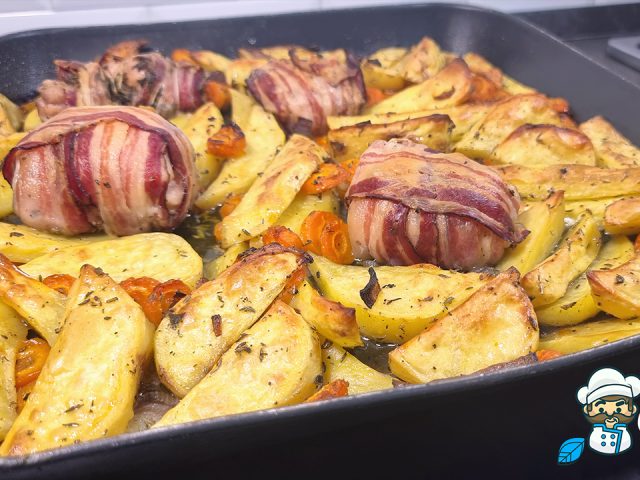 162 – Pollo porchettato al forno con patate 24